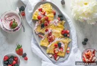 Grain Free Strawberry Cheesecake Crepes
