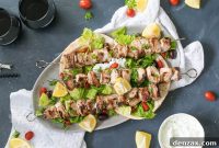 Mediterranean Grilled Pork Skewers