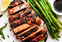Blackened Tuna Steaks with Balsamic Drizzle