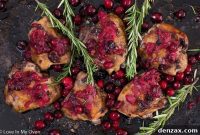 Sweet and Tangy Cranberry Chicken Thighs