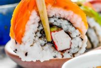 Vibrant Sushi Roll