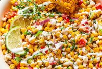 Creamy Cotija Elote Salad