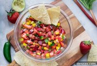 Vibrant Strawberry Rhubarb Salsa