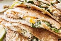 Golden Baked Chicken Quesadillas