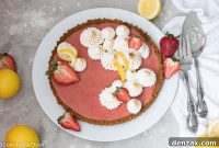 Bright Strawberry Lemon Curd Tart