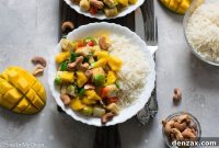 Sweet and Tangy Mango Tofu Stir Fry