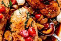 Sheet Pan Balsamic-Glazed Chicken and Roasted Potatoes