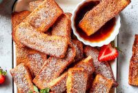Golden Air Fryer French Toast Sticks
