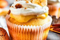 Velvet Banana Pudding Cupcakes
