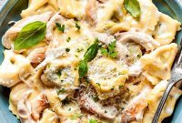 Indulgent Chicken Tortellini Alfredo