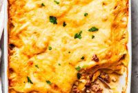 Cheesy Beef Potato Bake