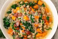 Hearty Sweet Potato and White Bean Stew