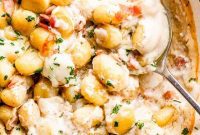 Golden Gnocchi Bacon Bake
