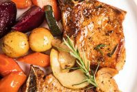Hearty Winter Pork Chops with Apples and Root Vegetables
