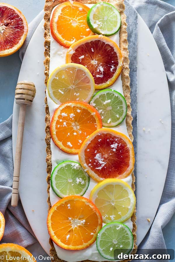 Close-up of the simple grain-free tart crust
