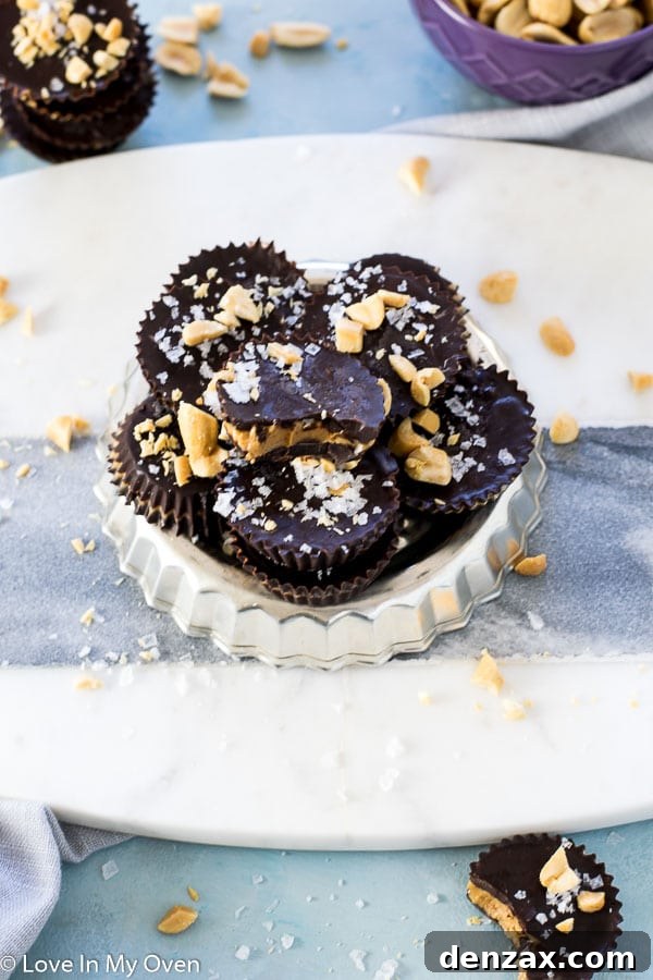 Ingredients for making dark chocolate mini peanut butter cups: chocolate, peanut butter, coconut oil