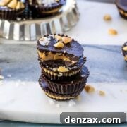 dark chocolate mini peanut butter cups