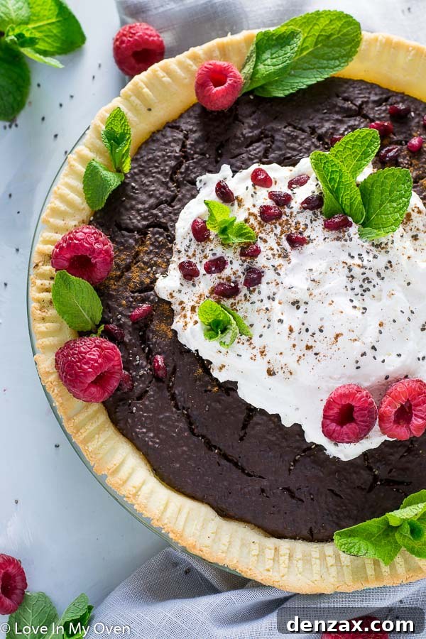 Rich & Creamy Chocolate Chia Pudding Pie - Paleo Friendly