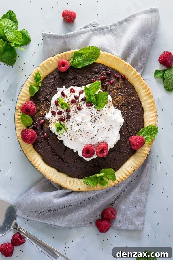 Grain-Free Chocolate Chia Pudding Pie - Guilt-Free Dessert