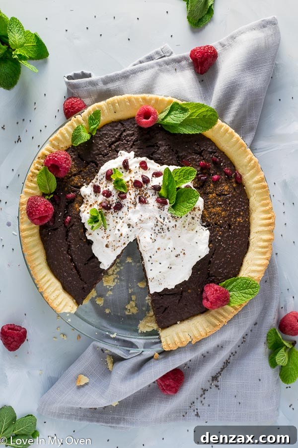 Healthy Chocolate Pie with Chia Seeds - Delicious Dessert