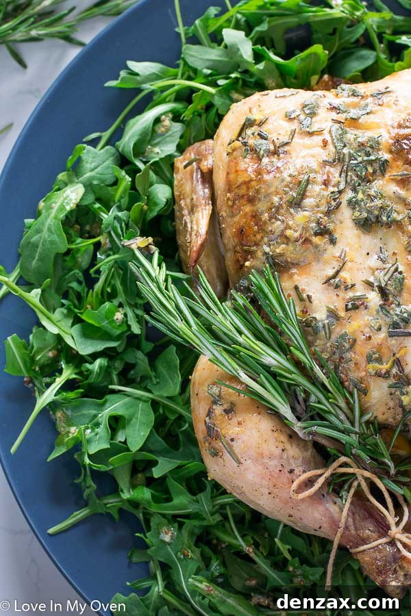 Roast Chicken Dinner with Arugula Salad - A complete and delicious meal