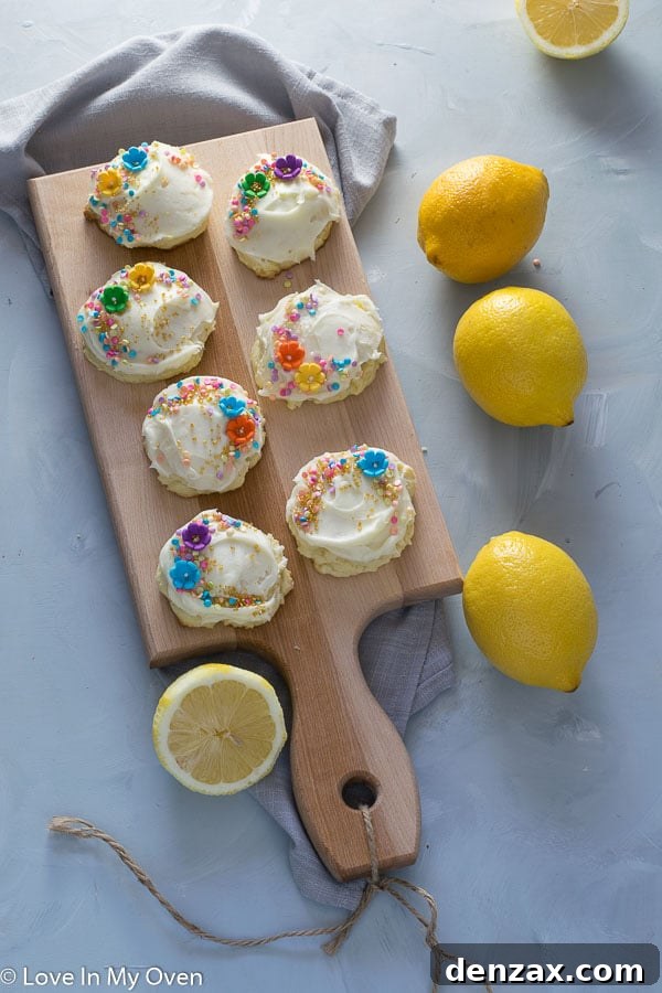 Lovely Lemon Cream Cheese Cookies for a spring treat