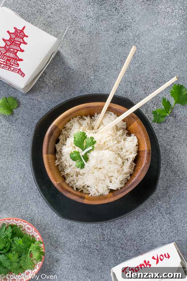 Easy Coconut Rice, a perfect side dish for flavorful curries and stir-fries