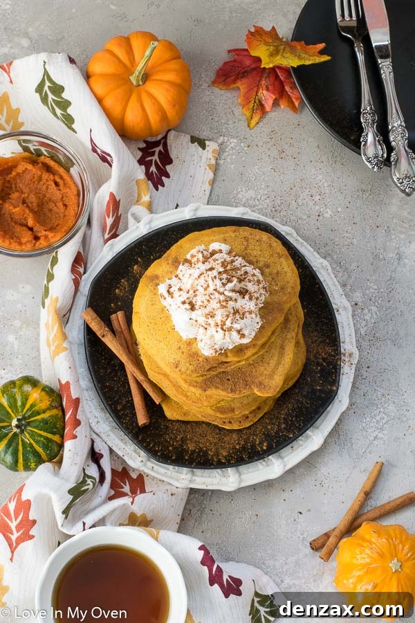 buttermilk pumpkin pancakes stack