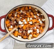 Roasted Sweet Potatoes with Bacon and Goat Cheese