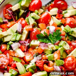A bowl of avocado salsa.