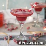 cranberry sorbet champagne float