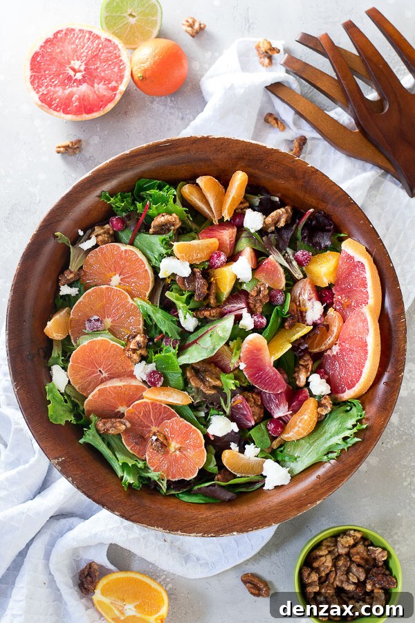 vibrant winter citrus salad