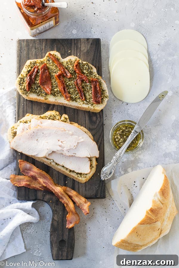 Grilling the turkey pesto sandwich to golden perfection