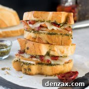 turkey pesto sandwich