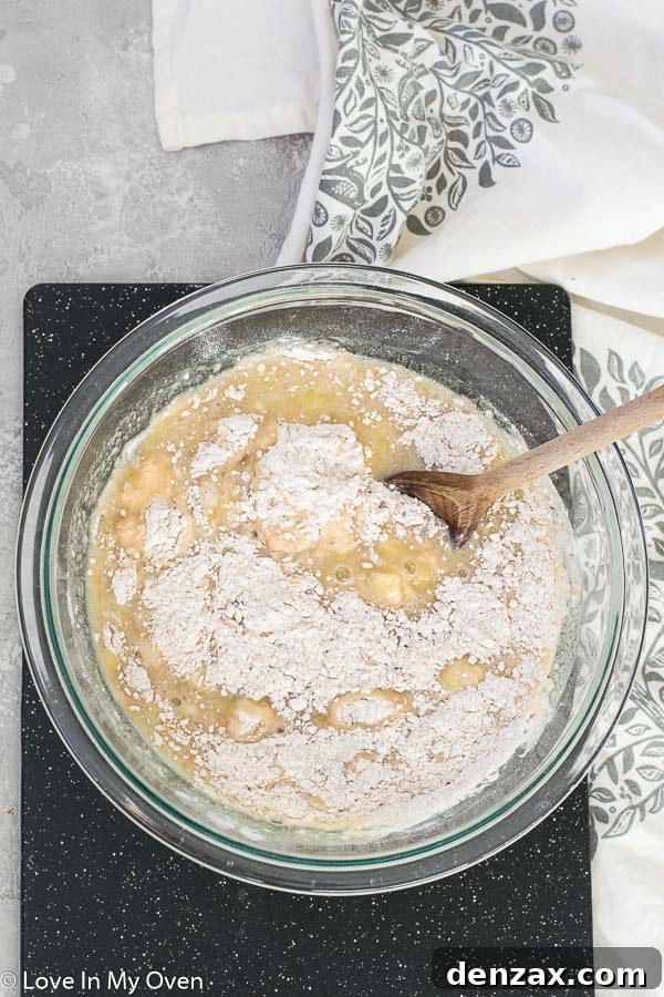 healthier banana bread with decorative banana slices on top