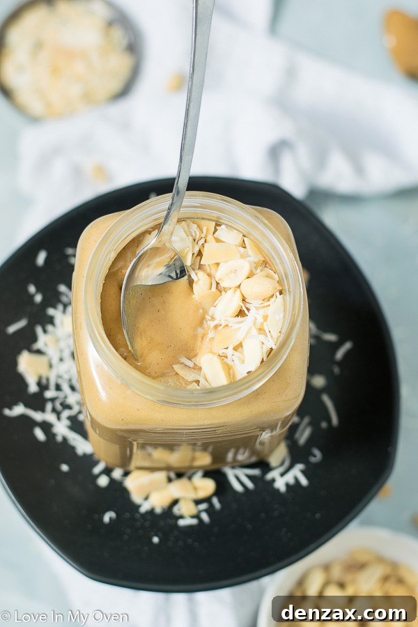 Coconut Peanut Butter in a Jar