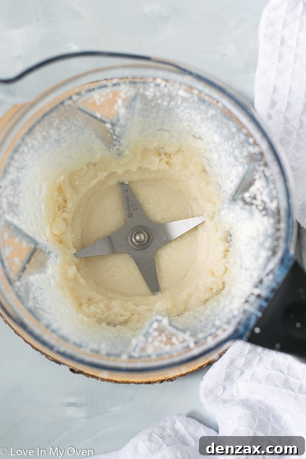 Creamy Coconut Butter in Food Processor
