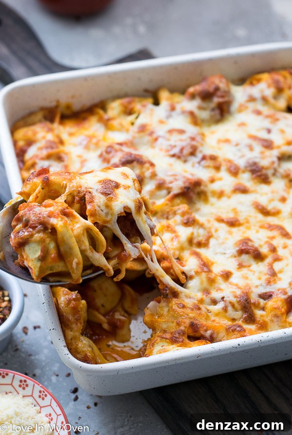 cheesy tortellini bake