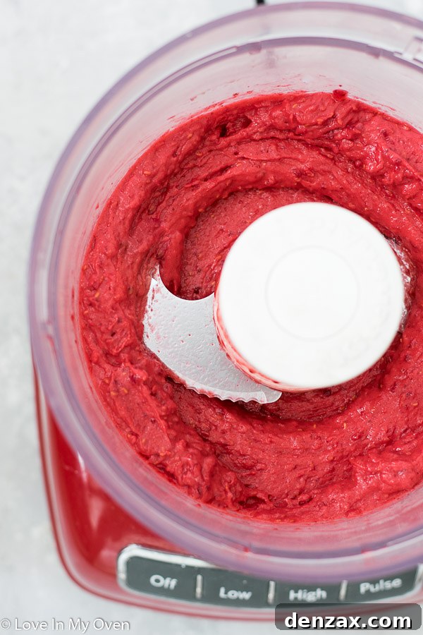 Blending 2 Ingredient Sorbet in a Food Processor