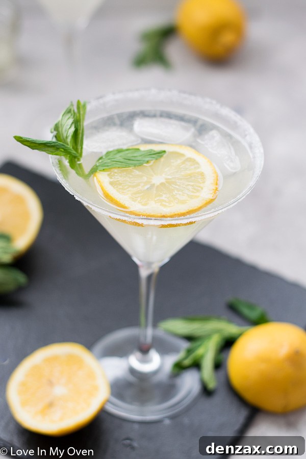 Refreshing Lemon Vodka Cocktail