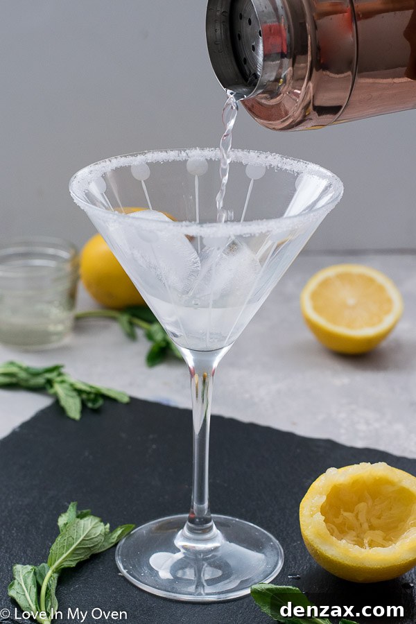 Shaking Lemon Vodka Cocktail