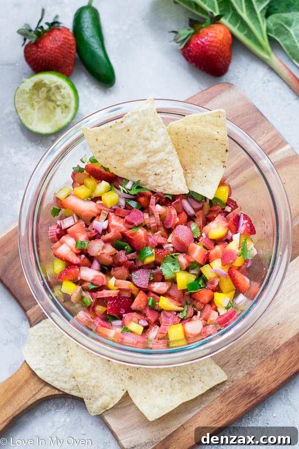 strawberry rhubarb salsa