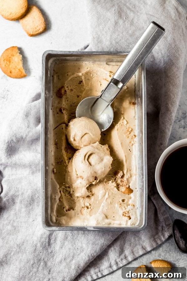 25 Irresistible No-Churn Ice Cream Creations 22 Elegant No-Churn London Fog Ice Cream with tea leaves garnish