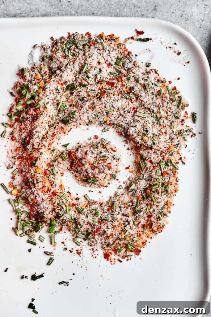 A seasoning blend on a tray.