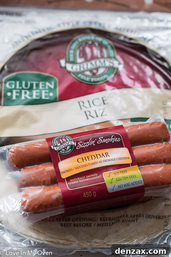 Grilling cheddar smokies until crispy and cheese begins to ooze.