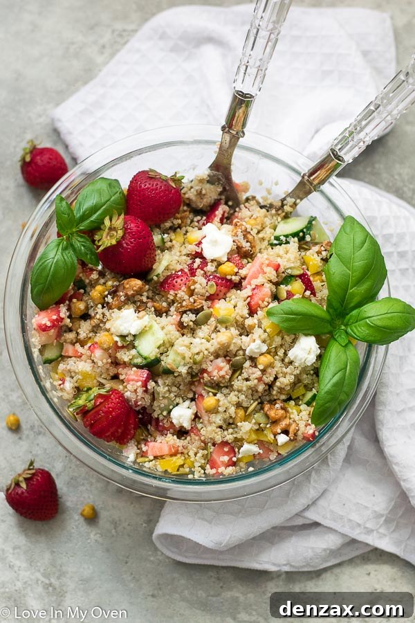 strawberry quinoa salad