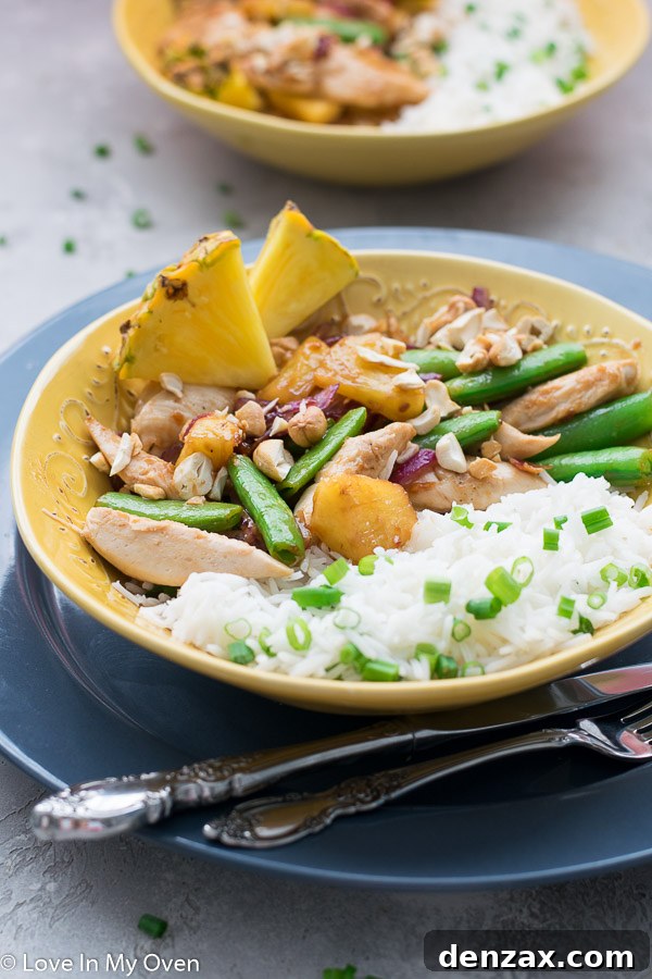 Delicious HelloFresh Chicken and Pineapple Stir Fry ready in under 30 minutes