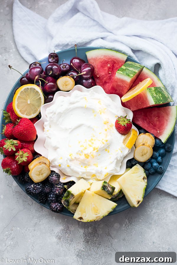 easy yogurt fruit dip