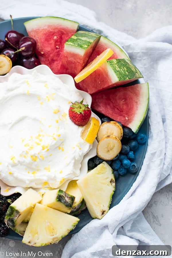 easy yogurt fruit dip