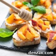 peach crostini